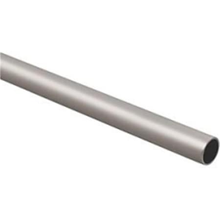 Work-Of-Art 6 ft. Satin Nickel Heavy Duty Closet Rod WO3254422